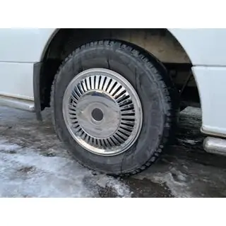 Колпаки из нержавейки Звезда (1-катковые, комплект 4 шт) Volkswagen Crafter 2006-2016 гг. фото 4