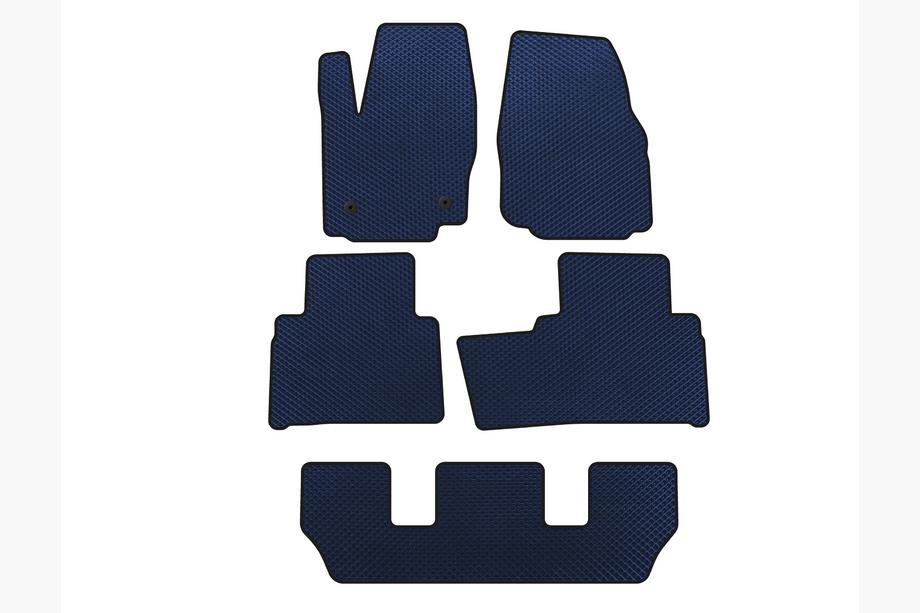 Ford Galaxy 2007-2015 гг. Коврики EVA (3 ряда, Синие) Image