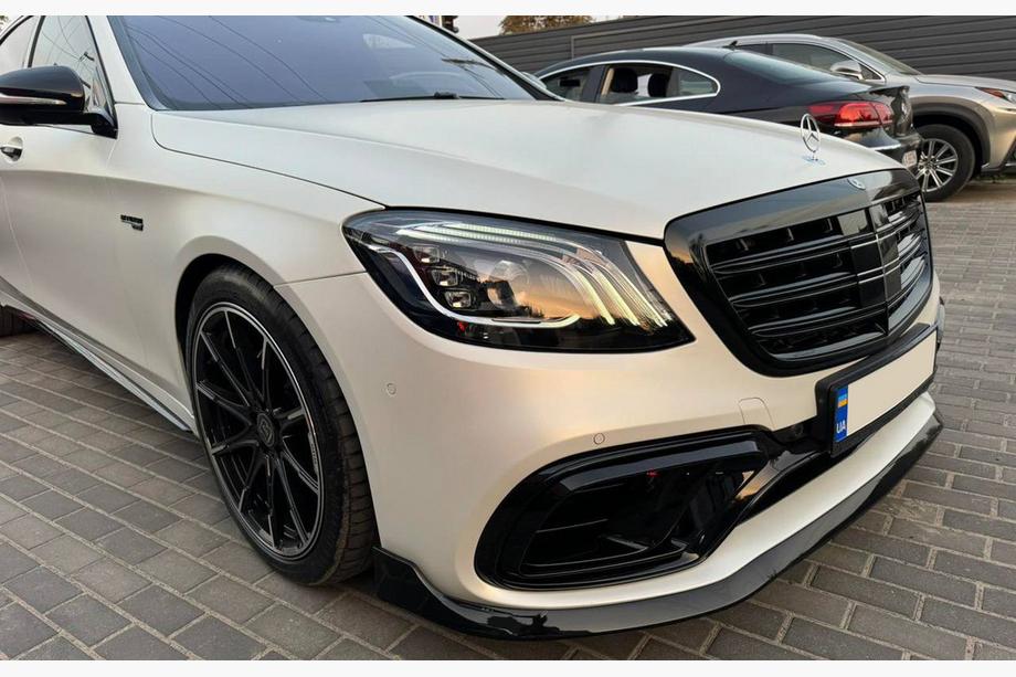 Mercedes S-сlass W222 2013-2022 гг. Передний лип-спойлер BRB (2018+) Image