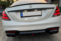 Mercedes S-сlass W222 2013-2022 гг. Задний диффузор BRB (под покраску, 2018+) фото 9