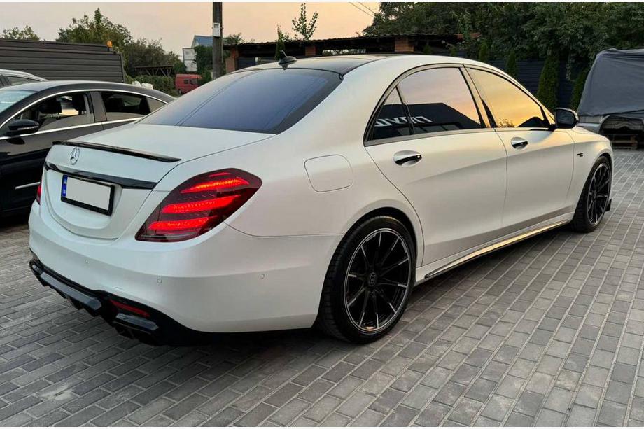 Mercedes S-сlass W222 2013-2022 гг. Задний диффузор BRB (под покраску, 2018+) Image