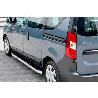Боковые Подножки Fullmond (2 шт., Алюминий) Renault Dokker 2013-2022 гг. фото 1