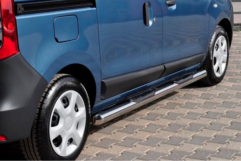Renault Dokker 2013-2022 гг. Боковые трубы (2 шт., нержавейка) Image