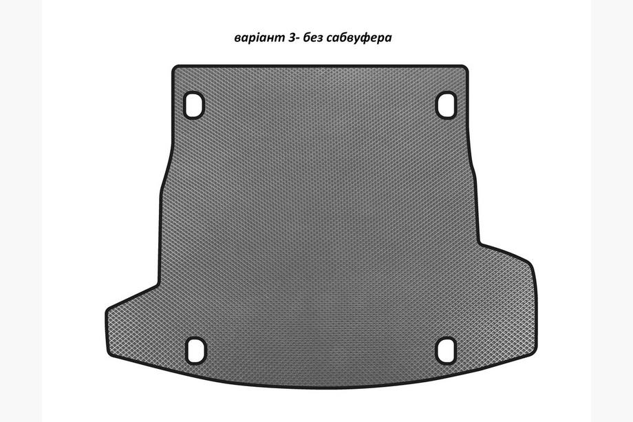 Alfa Romeo Stelvio 2016- гг. Коврик в багажник EVA V-3 (без сабвуфера, Серый) Image