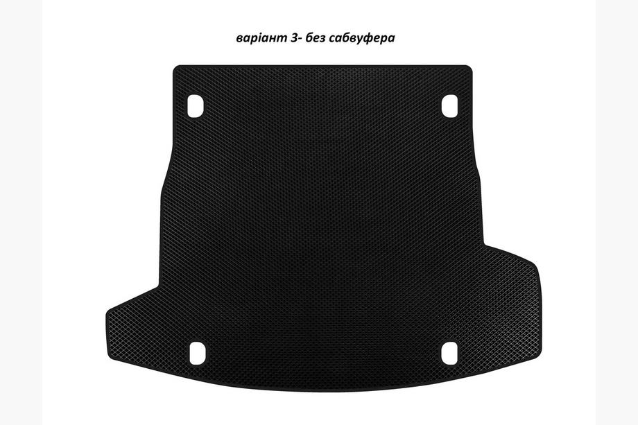 Alfa Romeo Stelvio 2016- гг. Коврик в багажник EVA V-3 (без сабвуфера, Черный) Image