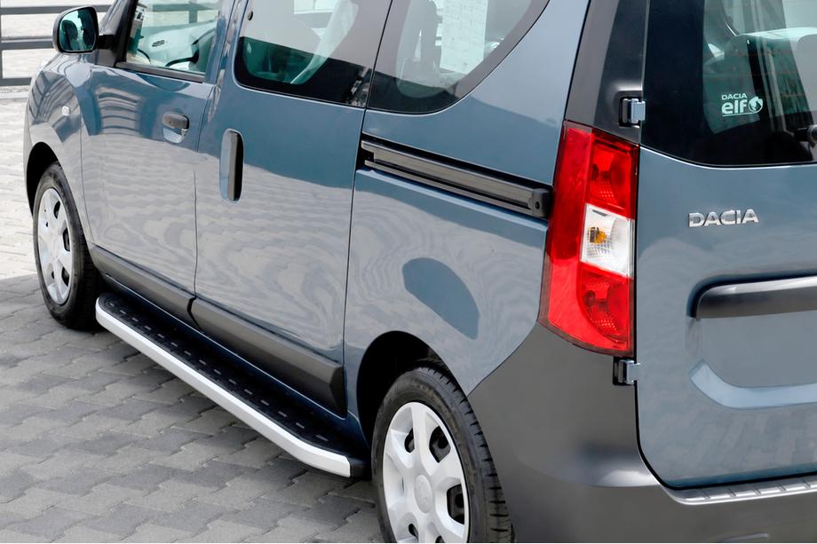 Dacia Dokker 2013-2022 гг. Боковые Подножки Fullmond (2 шт., Алюминий) Image