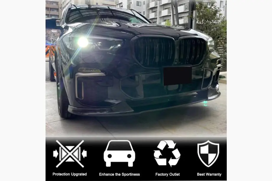 BMW X5 G05 2019–2026 гг. Карбоновые вставки в передний бампер (для M-Sport, 2019-2022) Фото 5