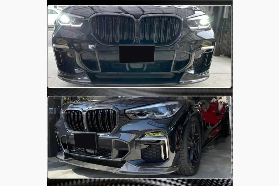BMW X5 G05 2019–2026 гг. Карбоновые вставки в передний бампер (для M-Sport, 2019-2022) Фото 1