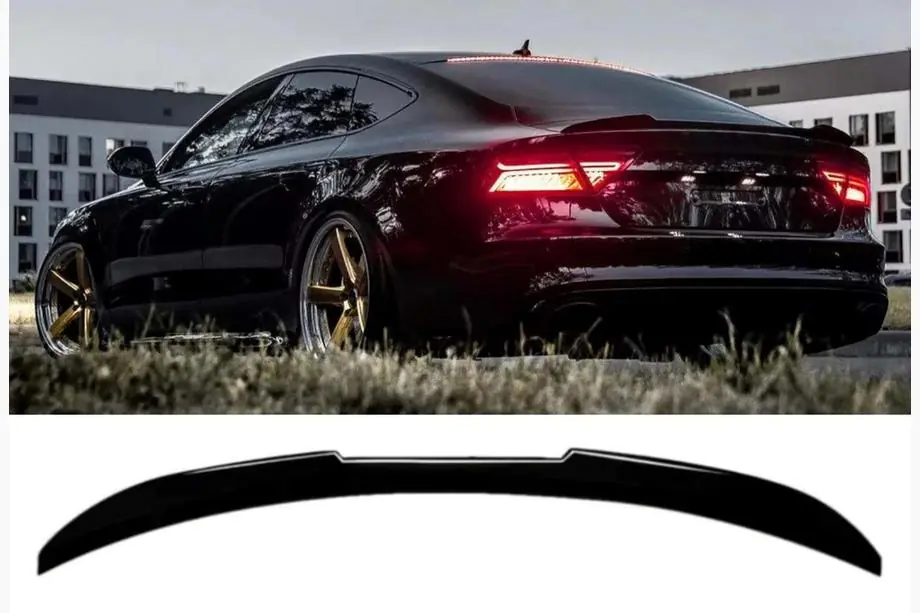 Audi A7 2010-2018 гг. Спойлер DPT V2 (Седан, черный глянец)