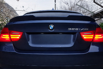 BMW 3 серия E90/E91 2005-2011 гг. Спойлер PSM-Style (для E90, Черный Глянец) фото 2
