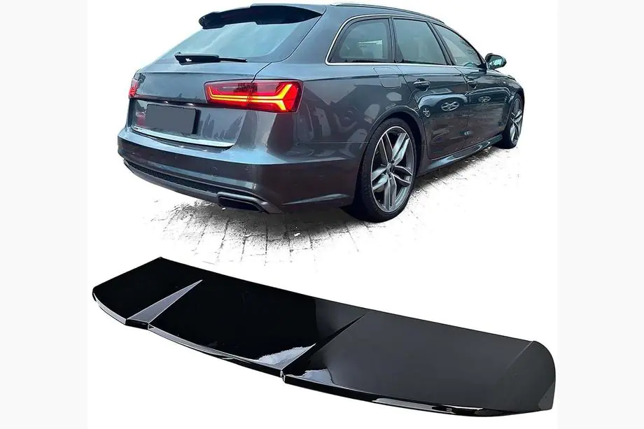 Audi A6 C7 2011-2017 гг. Спойлер DPT V2 (Avant, черный глянец) Image