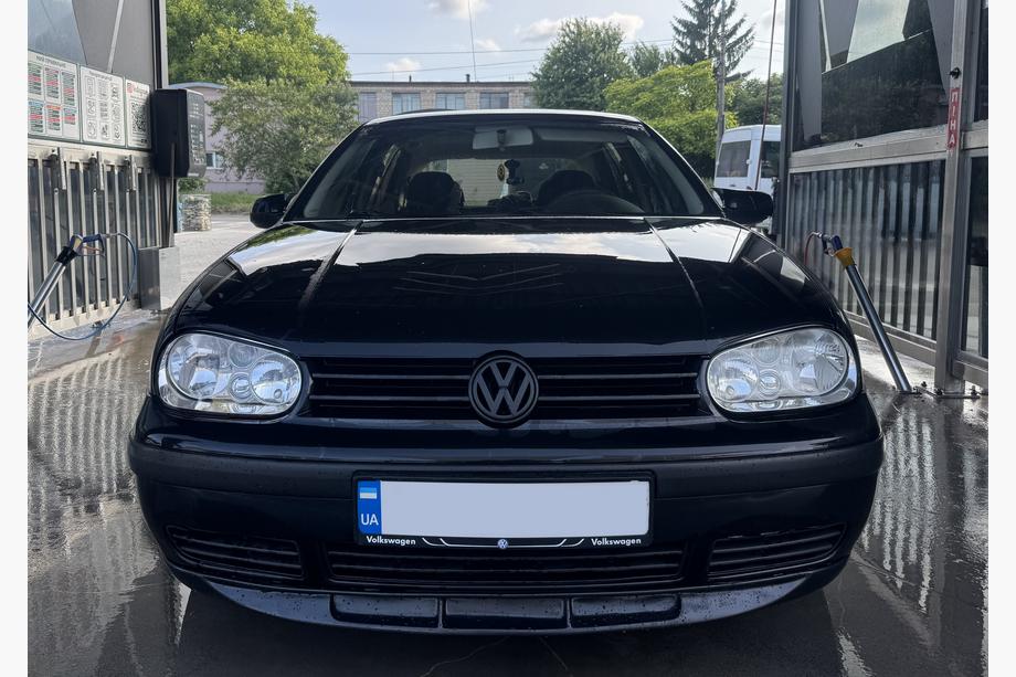 Volkswagen Golf 4 1997-2006 гг. Передний лип DPT (черный матовый) Фото 5
