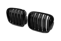 BMW 5 серия E39 1996-2003 гг. Решетки M-Look (2000-2003, Черный Глянец) фото 3