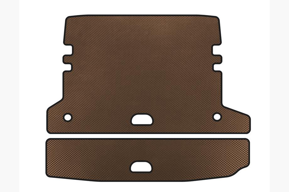 BMW 3 серия F30/F31 2012-2019 гг. Коврик в багажник EVA V-2 (для F-31, Коричневый) Image