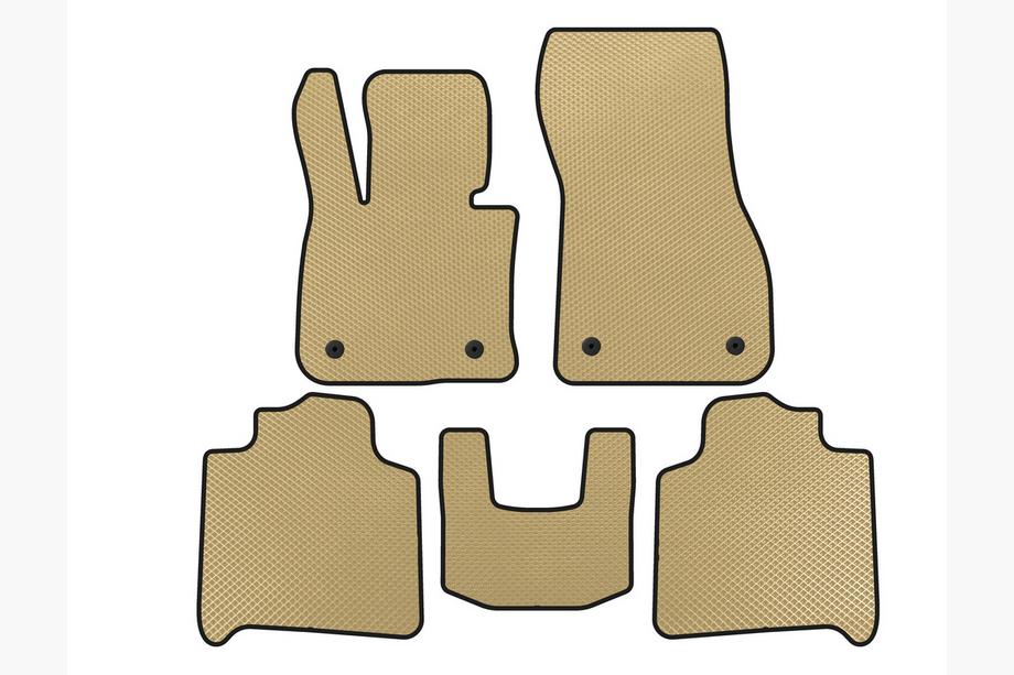 BMW 2 серия Active Tourer F45/F46 2014-2021 гг. Коврики EVA (Для F46, 2 ряда, Бежевые) Image