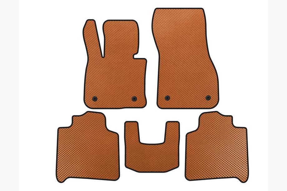 BMW 2 серия Active Tourer F45/F46 2014-2021 гг. Коврики EVA (Для F46, 2 ряда, Оранжевые) Image