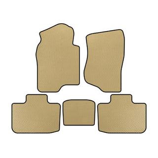 Cadillac Escalade 2007-2014 гг. Коврики EVA (2 ряда, Бежевый)