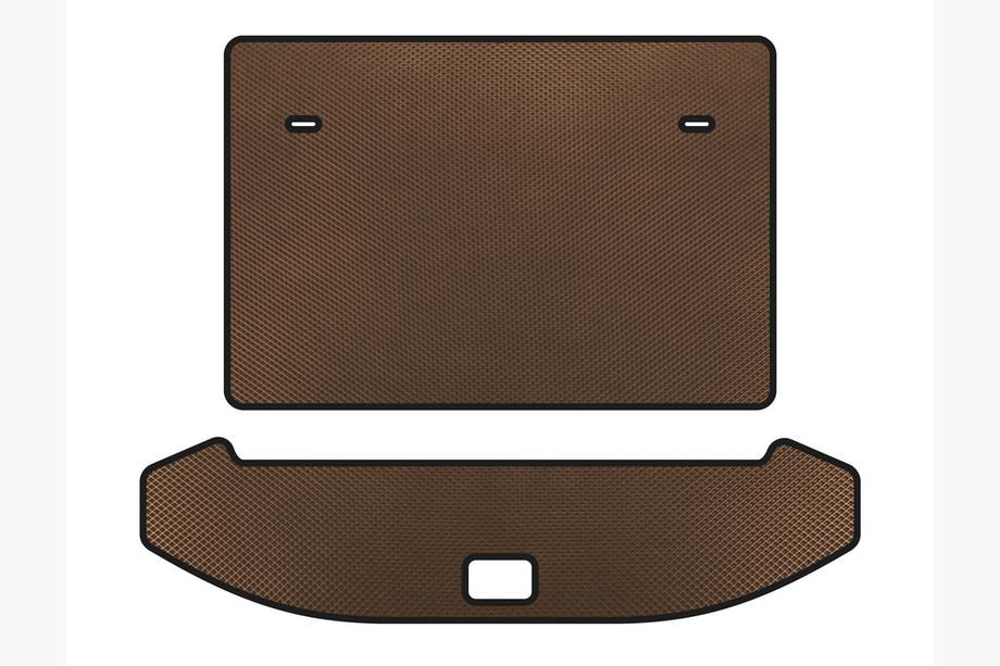 Коврик в багажник EVA (3 ряда, Коричневый) Image Коврик в багажник EVA (3 ряда, Коричневый) Image