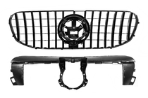 Mercedes GLS X167 2019- гг. Передняя Решетка 2019-2023 (GT Panamericana Черная) фото 10