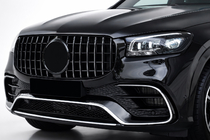 Mercedes GLS X167 2019- гг. Передняя Решетка 2019-2023 (GT Panamericana Черная) фото 2