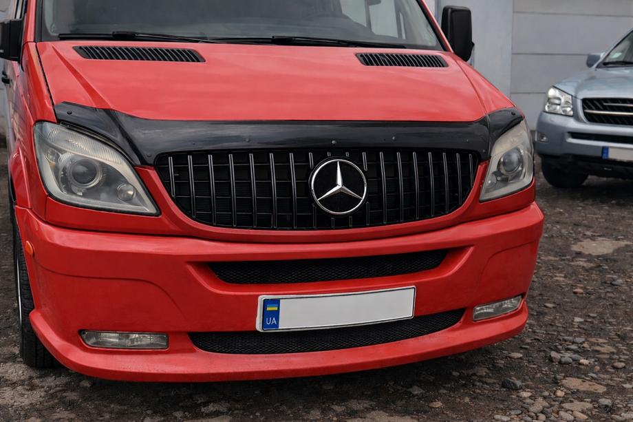 Mercedes Sprinter W906 2006–2018 гг. Передняя Решетка GT Panamericana Черная (2006-2013) Image