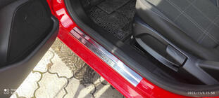 Накладки на пороги Carmos V1 нержавейка комплект 4 шт фото 4