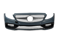 Передний бампер в сборе (дизайн AMG C63 2014-2018) фото 2