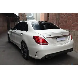 Задний бампер с диффузором (AMG C63-design 2014-2021) фото 1