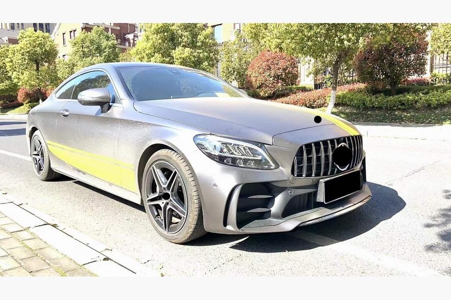 Mercedes C-class W205 2014-2021 гг. Комплект обвеса с диффузором для Coupe (дизайн Black Mamba C63GT) Фото 2