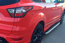 Ford Kuga/Escape 2013-2019 гг. Боковые Подножки Fullmond (2 шт, алюминий) фото 3