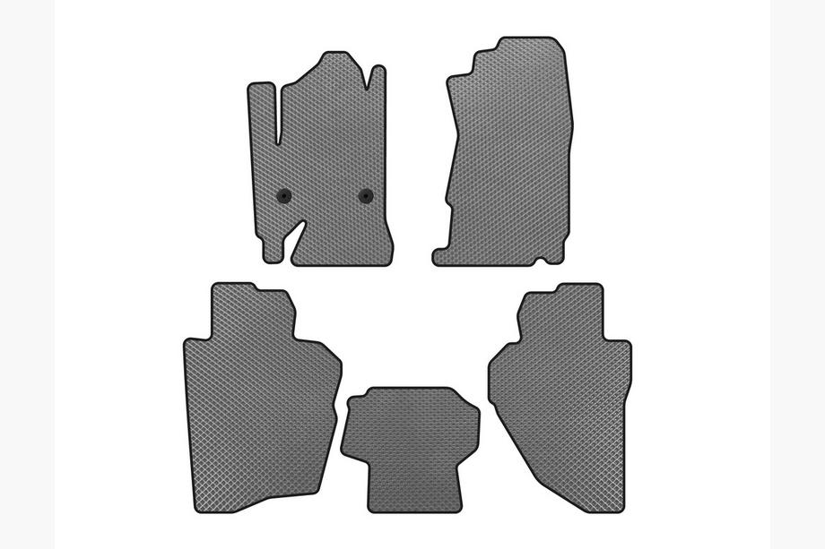 Chevrolet Silverado 2013-2019 гг. Коврики EVA (Серый) Image