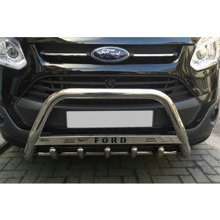 Кенгурятник WT004 (нержавейка) Ford Custom 2013-2022 гг. фото 1