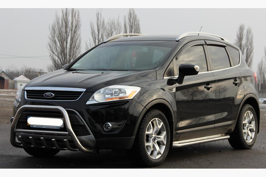 Ford Kuga 2008-2013 гг. Кенгурятник WT003 (нержавейка) Фото 2