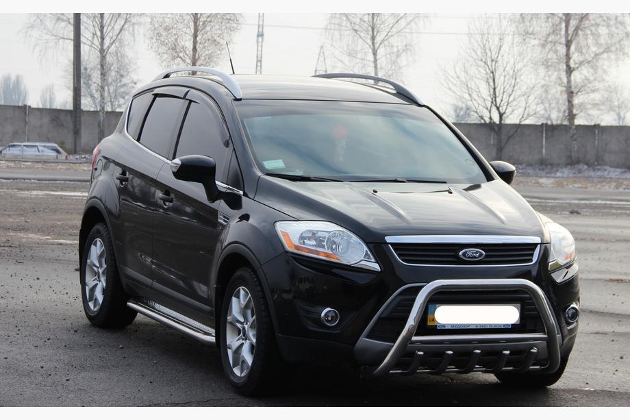 Ford Kuga 2008-2013 гг. Кенгурятник WT003 (нержавейка) Фото 3