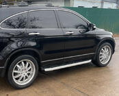 Honda CRV 2007-2011 гг. Боковые пороги Fullmond (2 шт., алюминий) фото 1