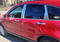 Honda CRV 2007-2011 гг. Накладки на дверные стойки из нержавеющей стали (8 шт.) фото 7