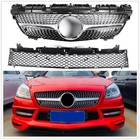 Mercedes SLK R172 2011-2016 гг. Передняя решетка Diamond Black фото 3