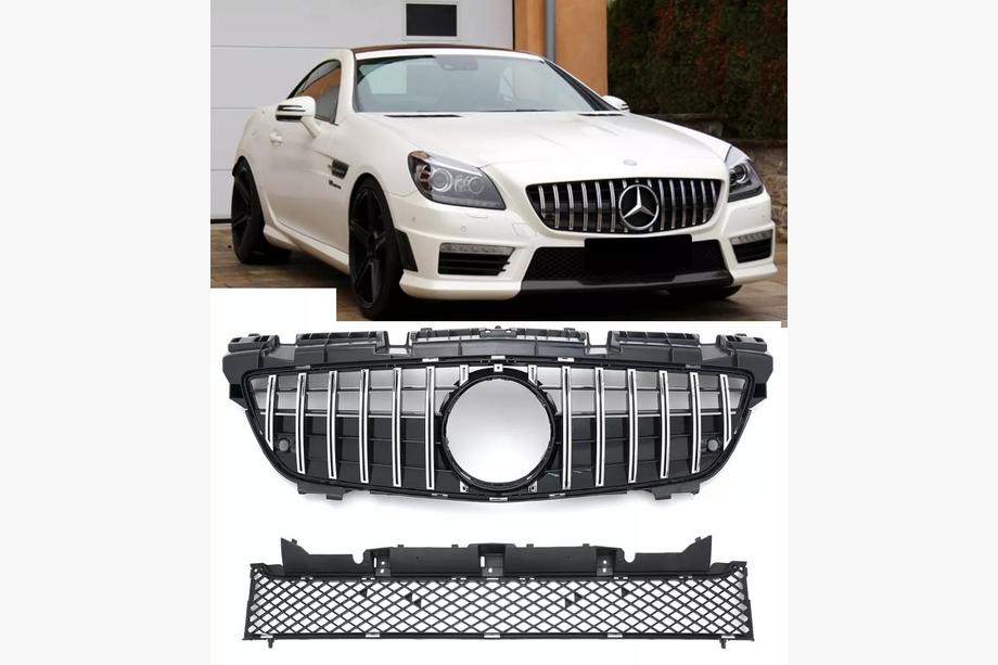 Mercedes SLK R172 2011-2016 гг. Передняя решетка GT Panamericana Фото 3