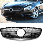 Mercedes SL R231 2012-2020 гг. Передняя решетка Diamond Black (2012-2016) фото 1