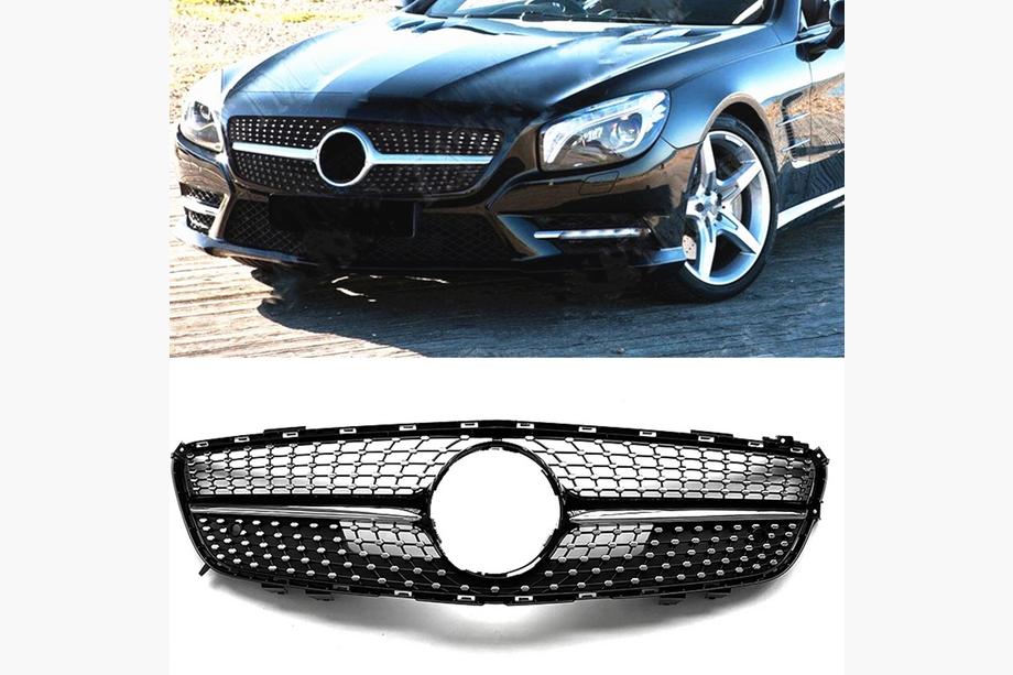 Mercedes SL R231 2012-2020 гг. Передняя решетка Diamond Black (2012-2016) Image