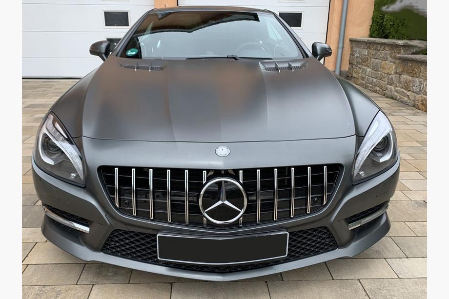 Mercedes SL R231 2012-2020 гг. Передняя решетка радиатора GT Panamericana (2012-2016) Фото 1