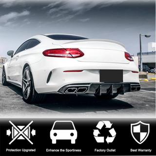 Диффузор заднего бампера V1 для Купе/Кабриолет C63 AMG 2015-2019 Карбон фото 3