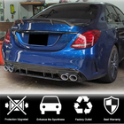 Mercedes C-сlass W205 2014-2021 гг. Спойлер V1 (для SD 2015-2019, Карбон) фото 4