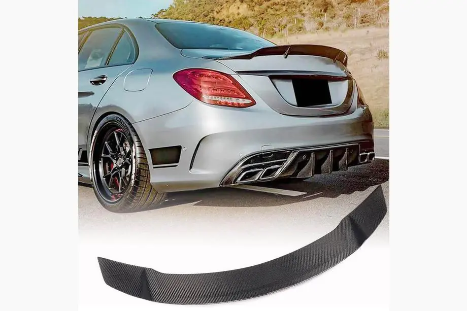 Mercedes C-class W205 2014-2021 гг. Спойлер V1 (для SD 2015-2019, Карбон) Image