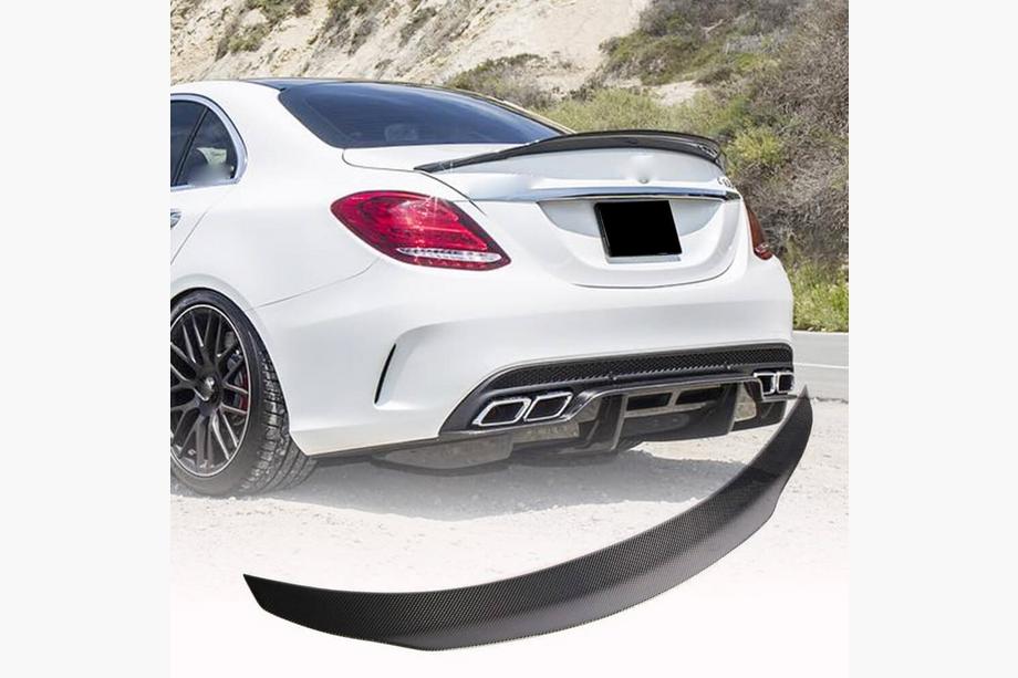 Mercedes C-сlass W205 2014-2021 гг. Спойлер V4 (для SD 2015-2021, Карбон) Image