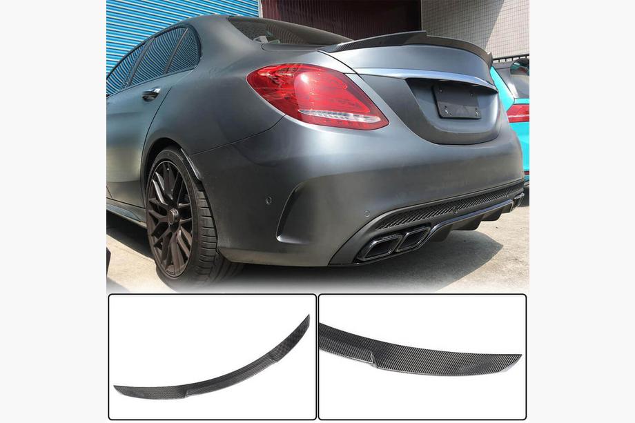 Mercedes C-сlass W205 2014-2021 гг. Спойлер V6 (для SD 2015-2021, Карбон) Image