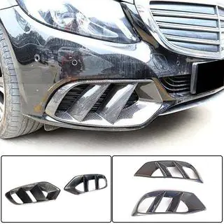 Карбоновые Накладки на Противотуманные Фары (для SD Base 2015-2019) Mercedes C-class W205 2014-2021 гг. фото 1