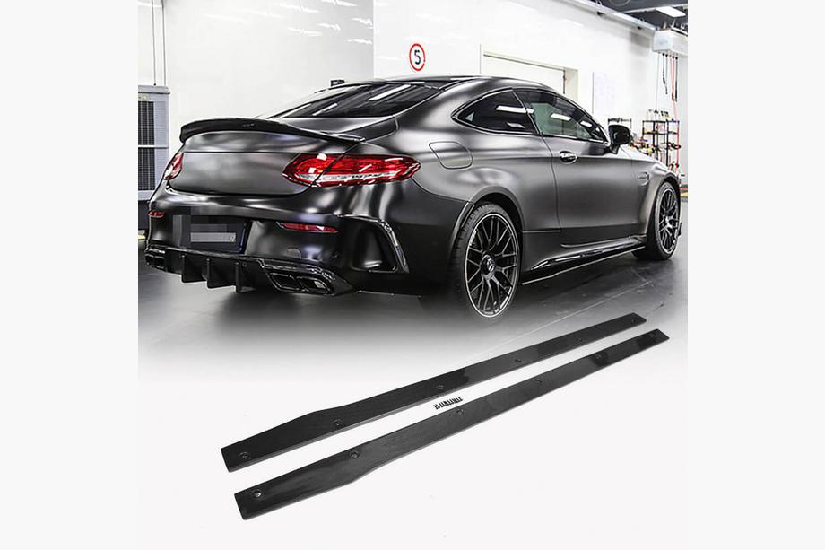 Боковые пороги V2 (для C43/C63 AMG 2015-2019, Карбон) Image