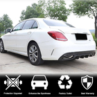 Mercedes C-сlass W205 2014-2021 гг. Диффузор заднего бампера для SD C43/C63 AMG 2015-2019 Карбон фото 2