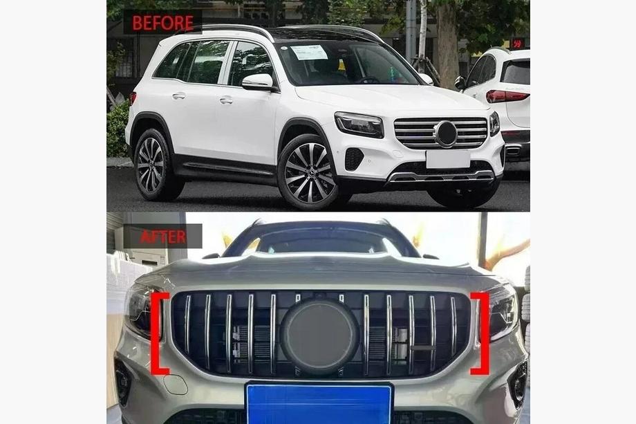 Mercedes GLB X247 2019- гг. Передняя решетка GT Panamericana (для Base 2024+) Фото 2